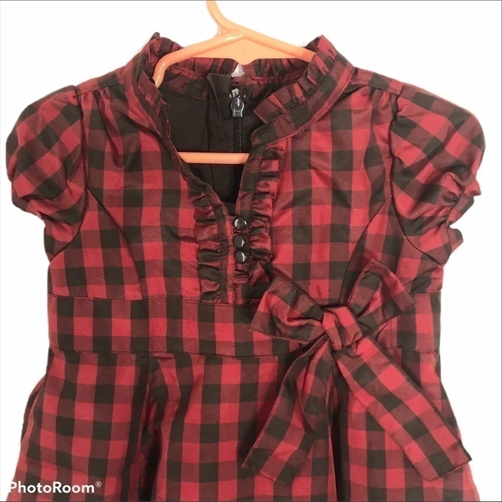 Baby Gap Buffalo Plaid Bow Dress 18 - 24 months